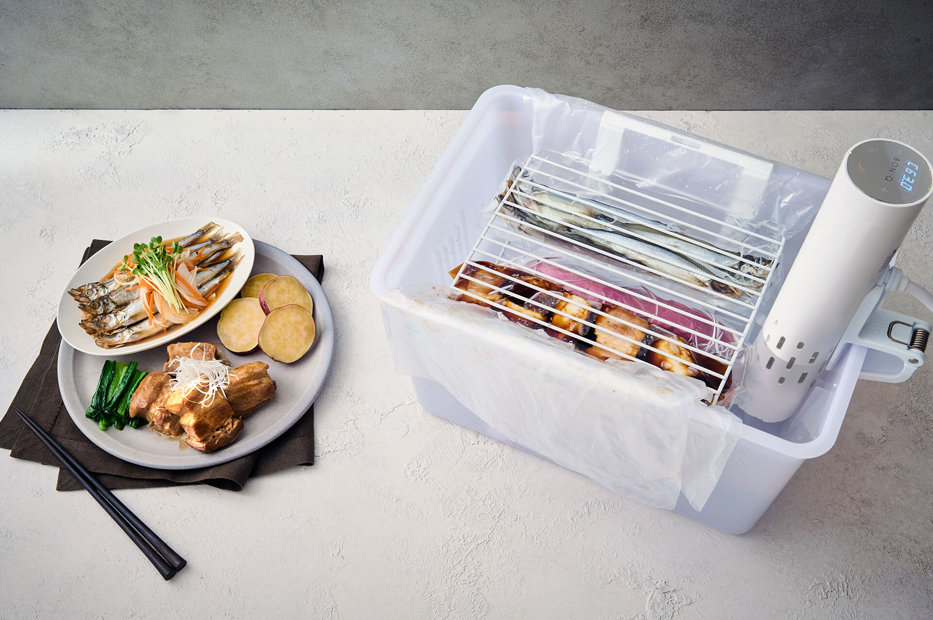 BONIQ2.0 ボニーク 低温調理器具 コンテナ付き（BONIQ「低温調理  